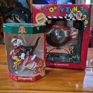 Warner Bros. Looney Tunes Ornament And Solar Ornament  2pc Set